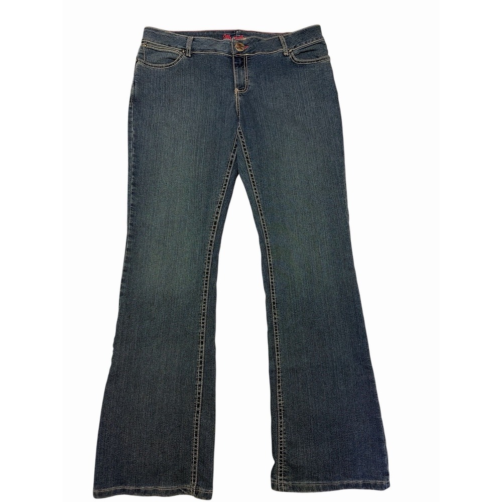 Wrangler Womens Bootcut Jeans Blue Medium Wash Stretch 5-Pocket size 11/12 x 34